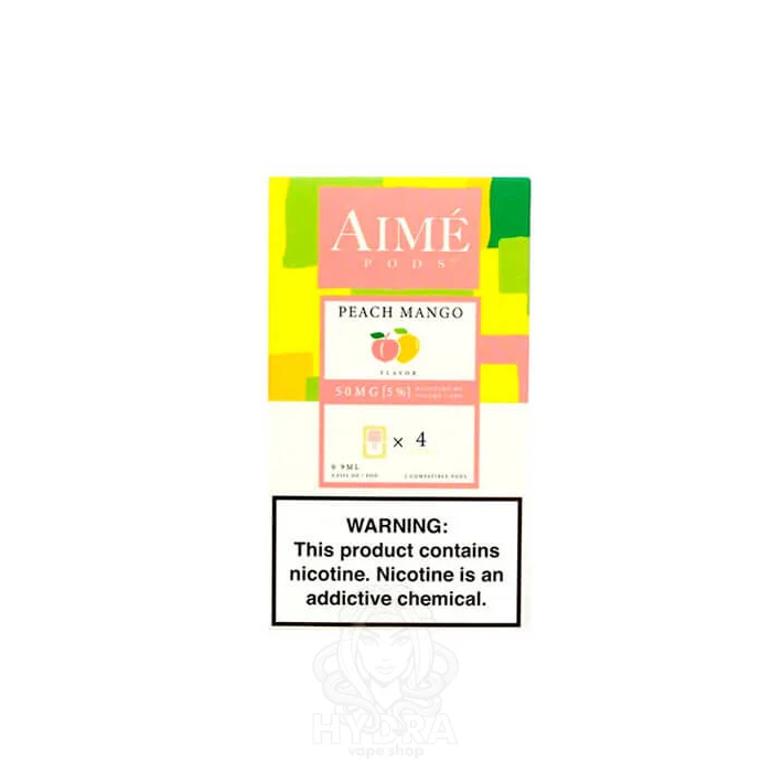 Картриджи Aime Pods  Peach Mango 4 шт Оригинал
